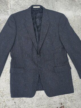 Joseph Abboud Men Suit Gray Rayon Sport Blazer Two Button Jacket Size 44L USA